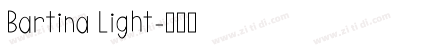 Bartina Light字体转换